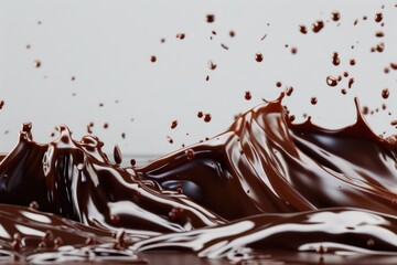 Fototapeta premium melted chocolate ,food background