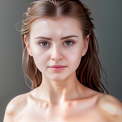 Naklejka premium a young lady