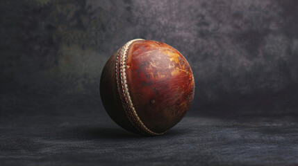 A cricket ball used to play the cricket game