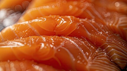 Raw salmon texture. Generative AI