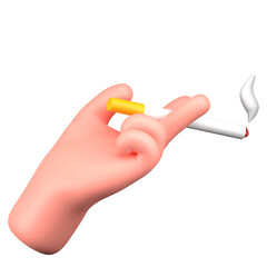 Hand Gesture Hold Smoking Hobby