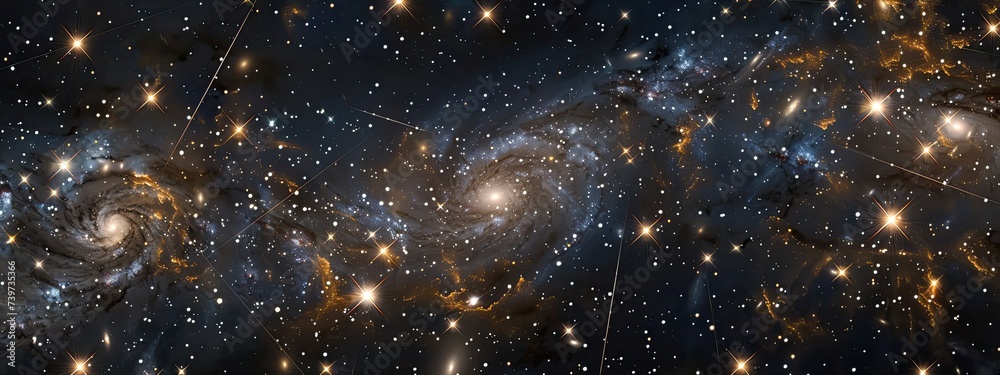 Wall mural a high definition photo of the galaxy