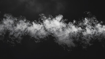Texture smoke black background. Bract air wave.