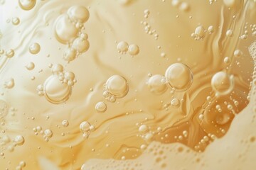 Liquid concept background,Appearance surface poured brownish yellow lubricant liquid