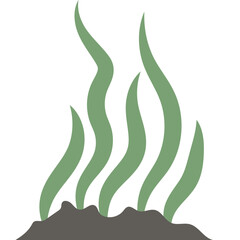 Flat Seawed Illustration