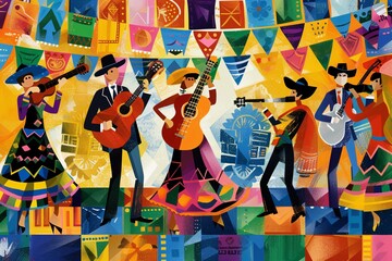 Fiesta Fever A Vibrant Celebration of Music and Culture Generative AI