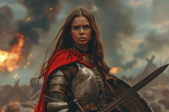 Warrior Woman Generative AI