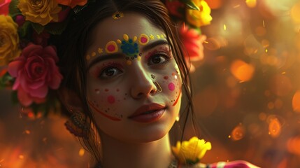 Flower Power A Colorful Celebration of May's Beauty Generative AI