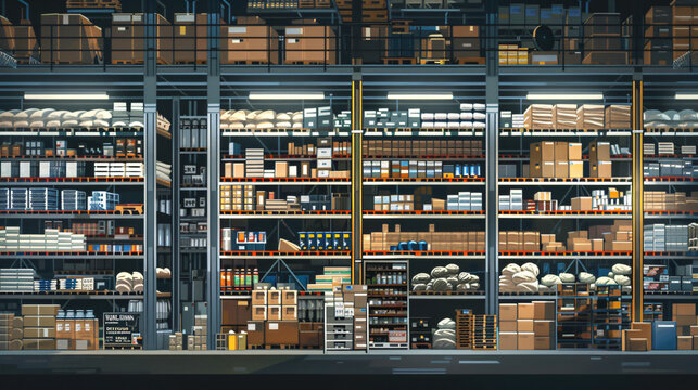 A large warehouse