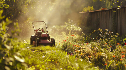 A lawn mower