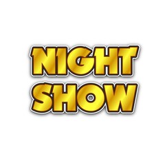 3D Night show text banner