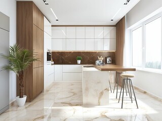 Modern kitchen interior