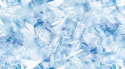 Ice sugar crystals 3d glass white blue cubes