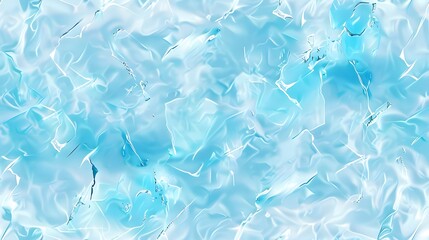 Ice sugar crystals 3d glass white blue cubes