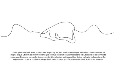 One line liver human organ poster drawing with frame. Abstract minimal continuous line wall decor.
