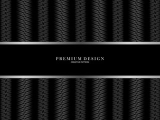 Black metal texture steel background. Perforated metal sheet. Dark premium background.