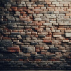 A deteriorating old brick wall. Can be used as a background