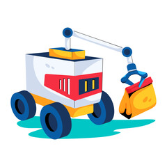 Naklejka premium Robot Delivery 