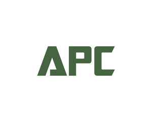 APC logo design vector template
