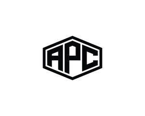 APC logo design vector template