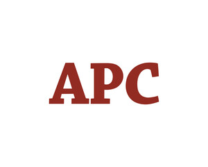 APC logo design vector template