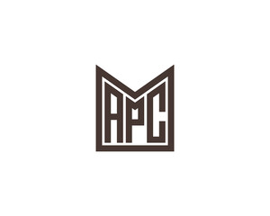 APC logo design vector template