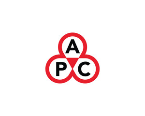 APC logo design vector template