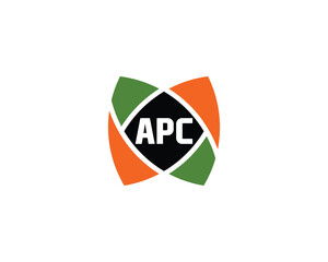 APC logo design vector template