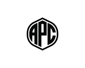 APC logo design vector template