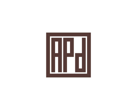 APD logo design vector template