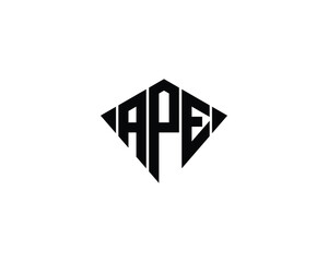 APE logo design vector template
