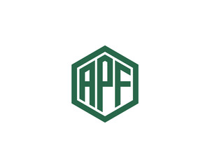 APF logo design vector template