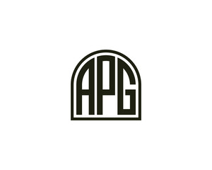 APG Logo design vector template