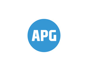 APG Logo design vector template