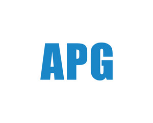 APG Logo design vector template