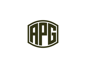 APG Logo design vector template
