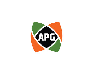 APG Logo design vector template