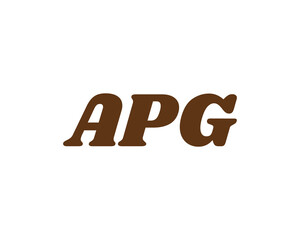 APG Logo design vector template