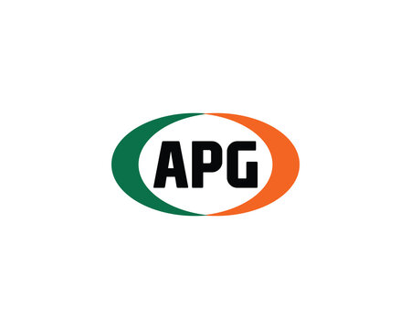 APG Logo design vector template