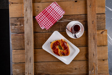 breakfast on. the table restaurant