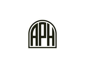 APH logo design vector template