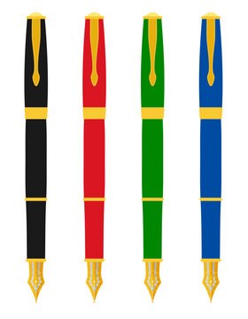 ink pen stock vector illustration