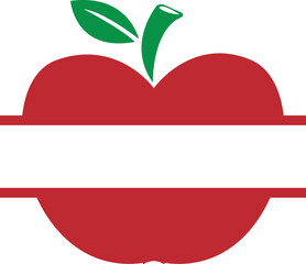 Red Apple fruit graphic design svg