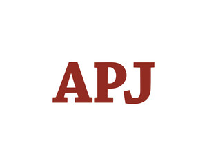 APJ logo design vector template