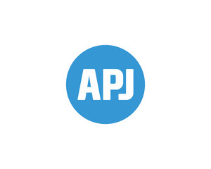 APJ logo design vector template