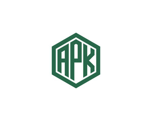 APK logo design vector template
