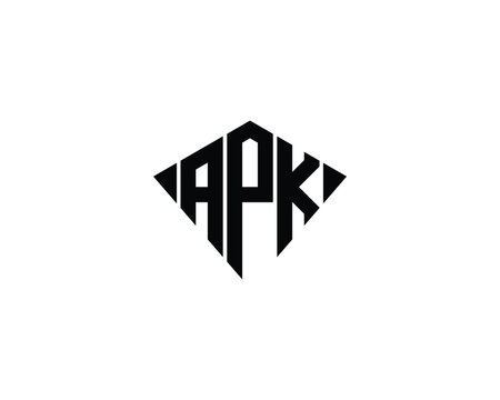 APK logo design vector template