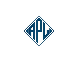 APL logo design vector template