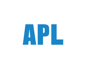 APL logo design vector template