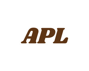 APL logo design vector template
